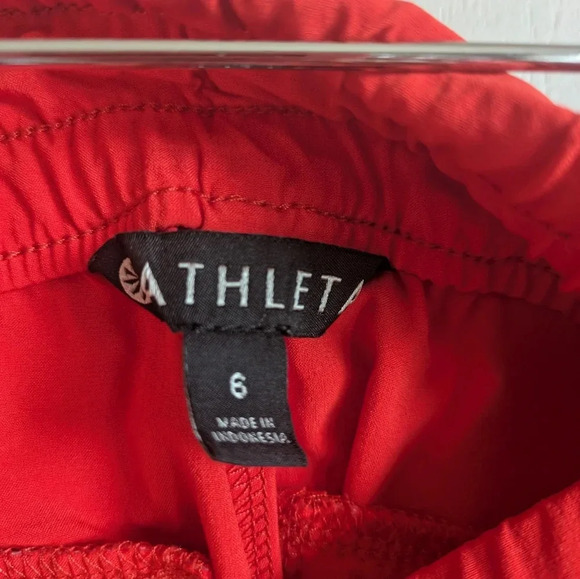 Athleta Baja Red Performance Shorts size 6 Athletic Running - Picture 4 of 6